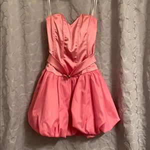 Pink teacup sweet heart prom dress